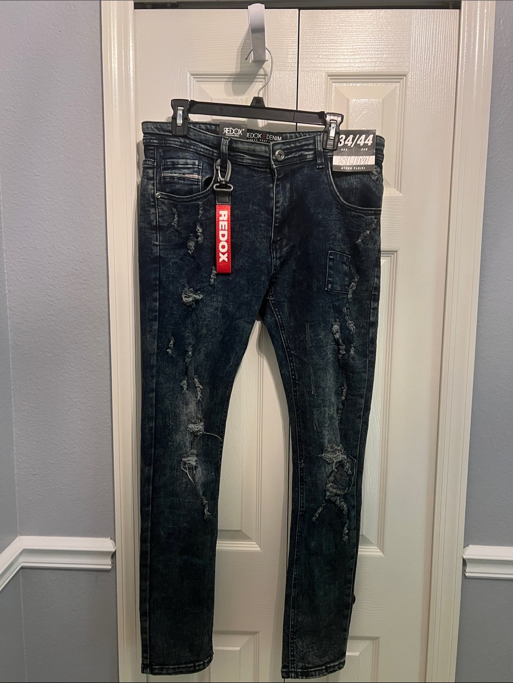Redox Blue Washed Slim Jeans